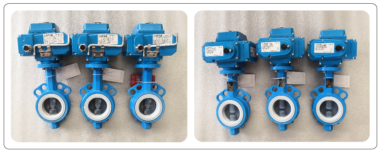 電動襯氟蝶閥實物圖